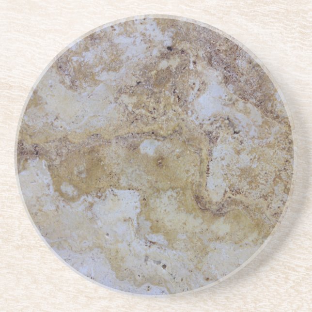 travertine stone look coaster (Front)