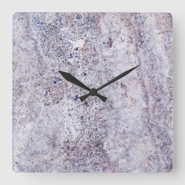 Travertine Stone Pattern Acrylic Wall Clock (Front)