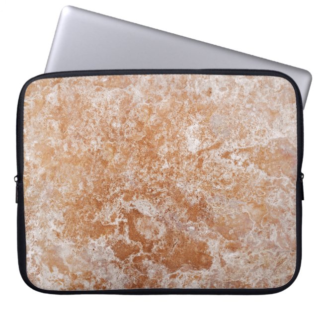 Travertine Stone Pattern Laptop Sleeve (Front)
