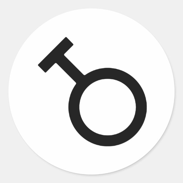 Travesti Gender Symbol Classic Round Sticker (Front)