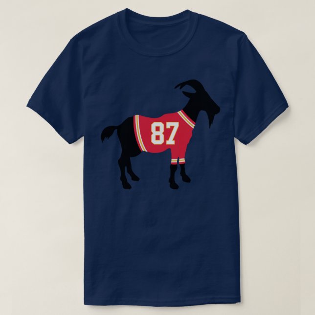 Travis Kelce GOAT T-Shirt (Design Front)
