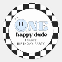 TRAVIS One Happy Dude Smile Face Birthday