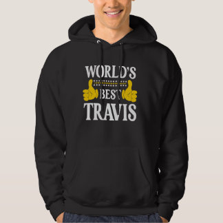 Travis Surname Team Family Last Name World's Best Hoodie