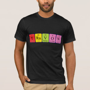 Travon periodic table name shirt