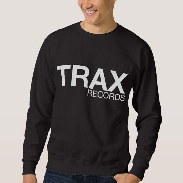 Trax Records Signature Black Sweatshirt (Front)