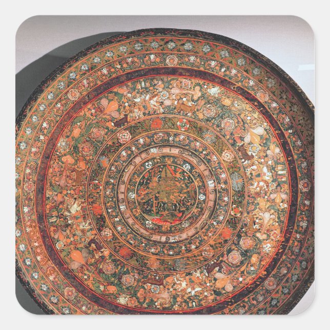 Tray from the Michoacan tribe Square Sticker (Front)