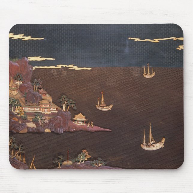 Tray with marine scene mouse pad (Front)