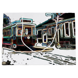 TRC Neon streetcar at stn Gift Bag