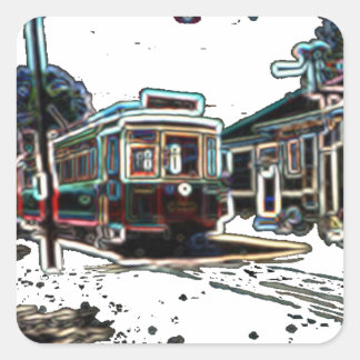 TRC Neon streetcar at stn Sticker