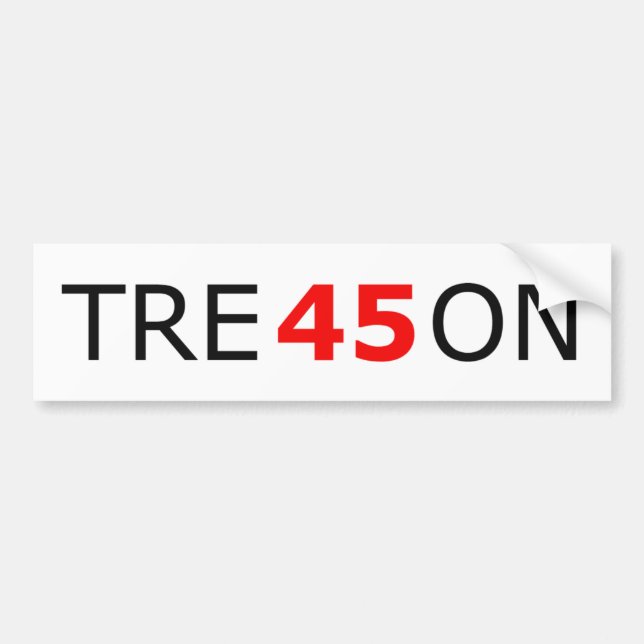 TRE45ON bumper sticker (Front)