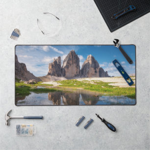 Tre Cime di Lavaredo/Drei Zinnen Dolomite mountain Desk Mat