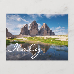 Tre Cime di Lavaredo/Drei Zinnen Dolomite mountain Postcard