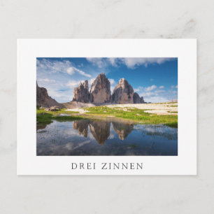 Tre Cime di Lavaredo/Drei Zinnen Dolomite mountain Postcard