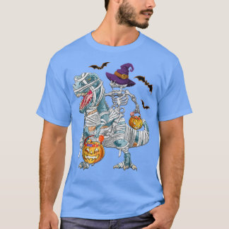 tre dinosaur costume Skeleton Riding Mummy Dinosau T-Shirt