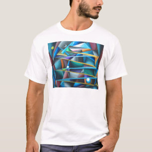 Treacherous Moons (colourful cubism) T-Shirt