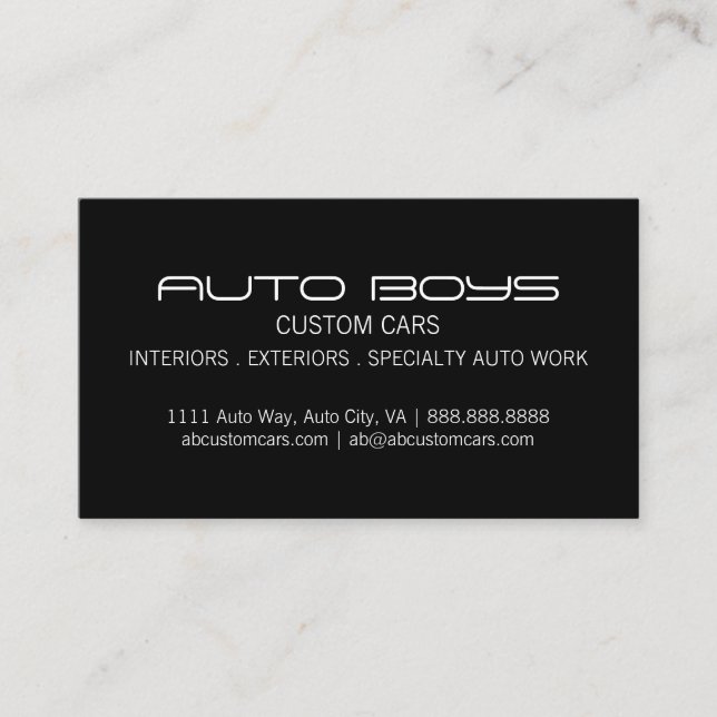 Tread Auto Business Card (Front)