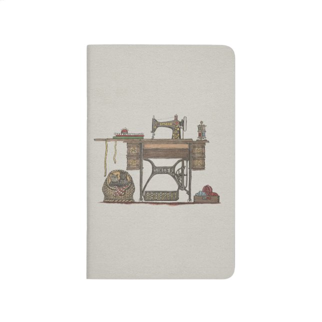 Treadle Sewing Machine & Kittens Journal (Front)