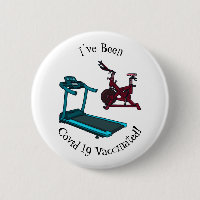 Treadmill & spinning bike cartoon illustration