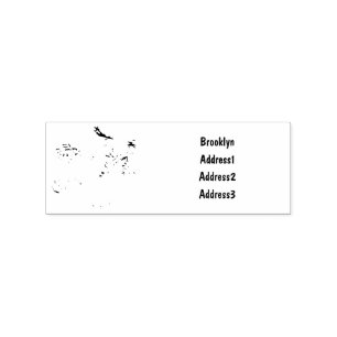 Treadmill & spinning bike cartoon illustration rubber stamp