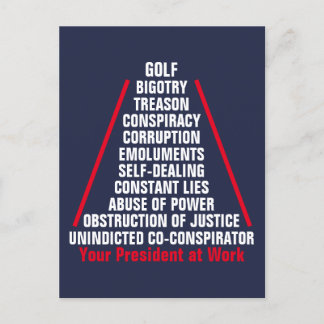 Treason Collusion Corruption Obstruction Trump Aug Postcard