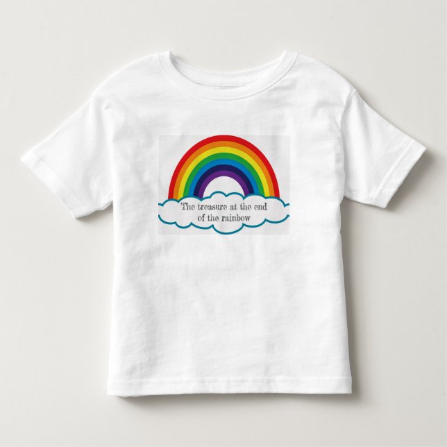 Treasure at the end of the rainbow. kids tee. toddler T-Shirt (Front)