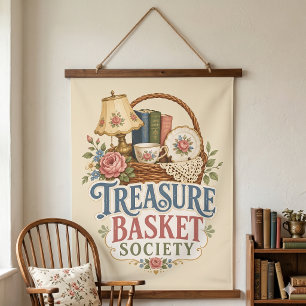 Treasure Basket Society Cottagecore Hanging Tapestry