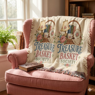 Treasure Basket Society Cottagecore Throw Blanket