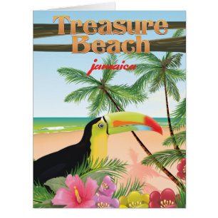 Treasure Beach Jamaica travel poster