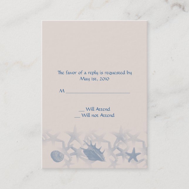 Treasure by the Sea Response card, insert (Front)