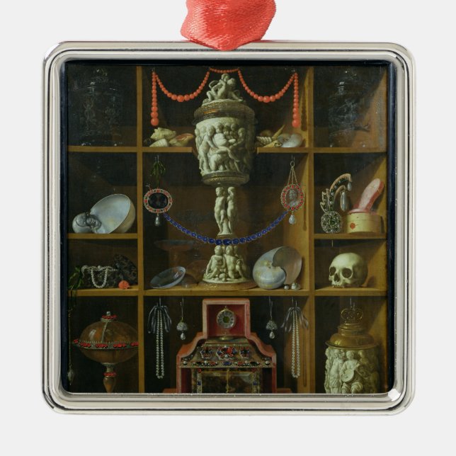 Treasure Chest, 1666 Metal Tree Decoration (Front)