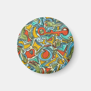 Treasure Chest-Bold Colourful Watercolor Art Magnet