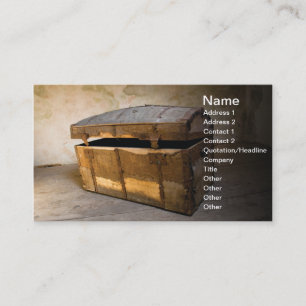 Treasure chest business card