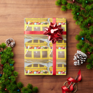 Treasure chest cake wrapping paper
