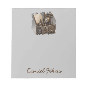 Treasure chest gears Personalised Notepad