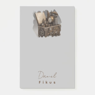Treasure chest gears Personalised Post-it Notes