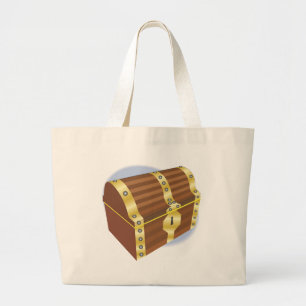 Treasure Chest Large Tote Bag