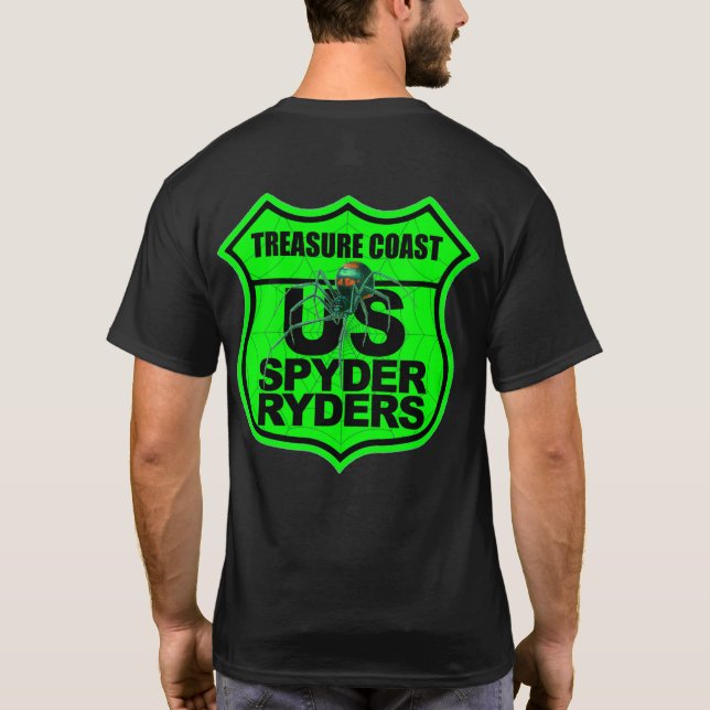Treasure Coast Chapter - Logo 2-Sided Green T-Shirt (Back)