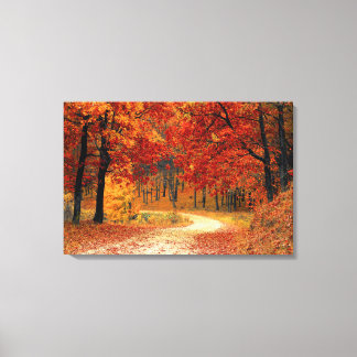 Treasure Forest: Ruby, Gold & Citrine Canvas Print