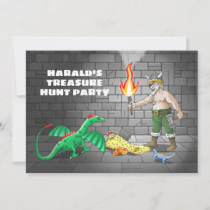 Treasure Hunt Birtday Party Invitation