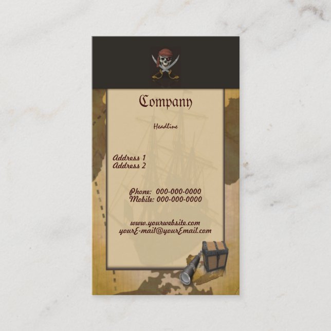 Treasure Hunt Business Card (Front)