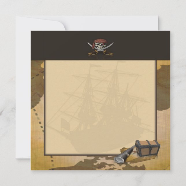 Treasure Hunt Invitation (Front)