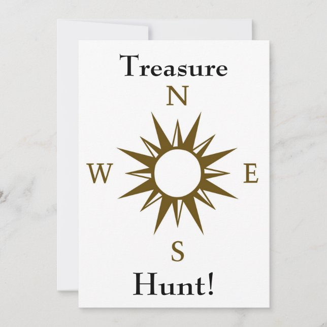 Treasure Hunt invitation (Front)