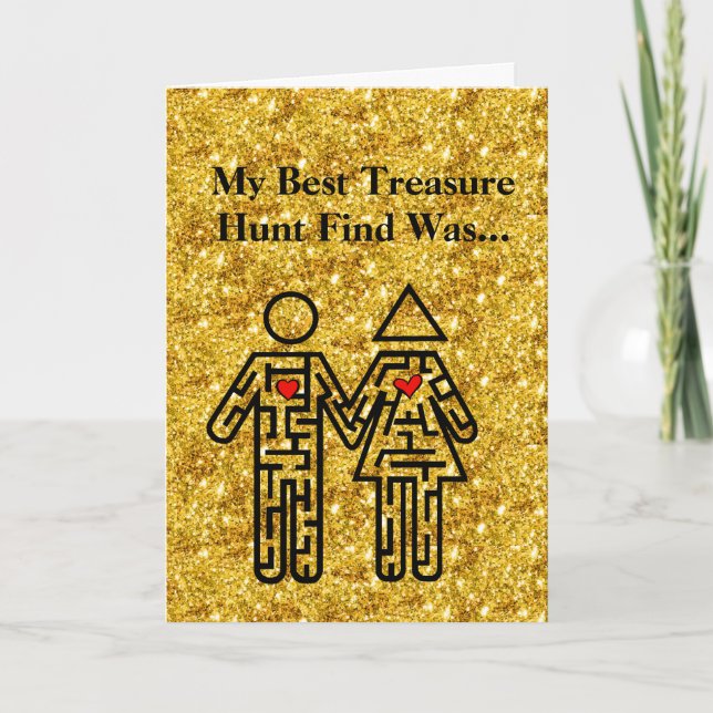 Treasure Hunt Love Card (Front)