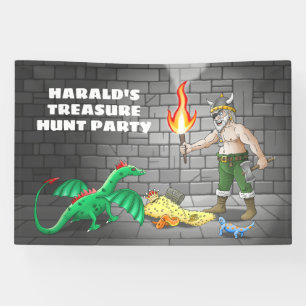 Treasure Hunt Party Birthday Banner