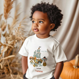 Treasure Hunters Pirate Birthday Baby T-Shirt