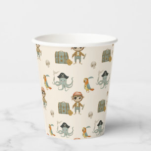 Treasure Hunters Pirate Birthday Paper Cups