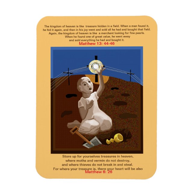 Treasure in a field magnet (Vertical)