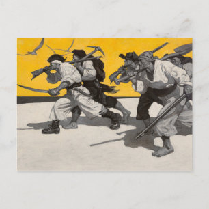 Treasure Island, 1911 by Newell Convers Wyeth Postcard