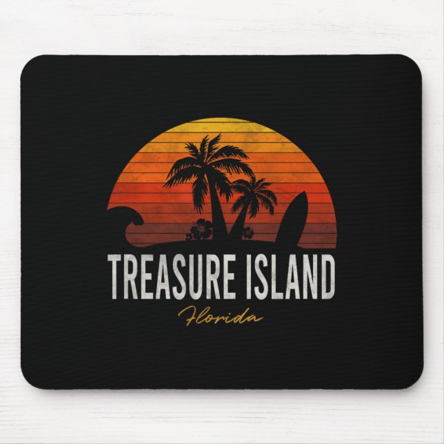 Treasure Island Beach Florida Fl Palms Vacation Su Mouse Pad (Front)