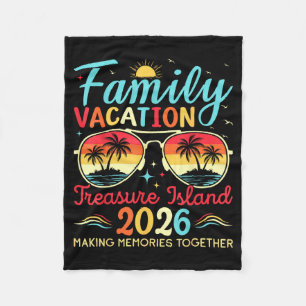 Treasure island florida family vacation 2026 fleece blanket